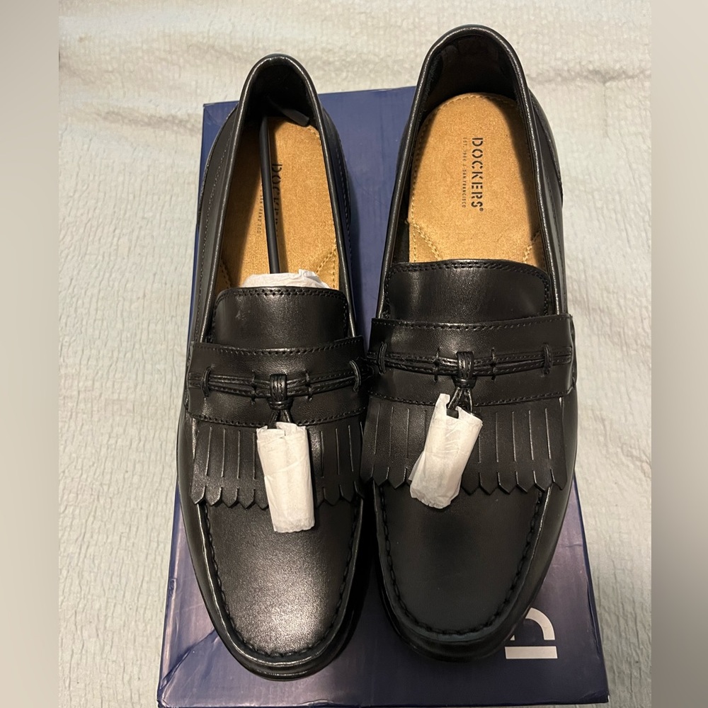 Dockers Landrum black tassel loafers